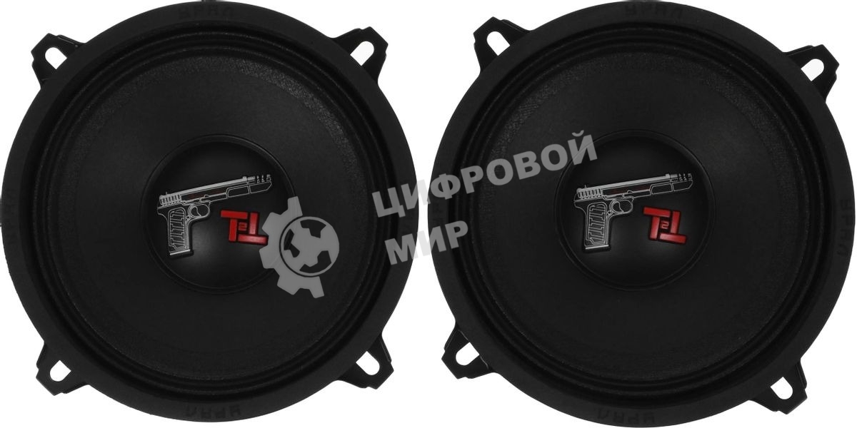 Колонки автомобильные Ural ТТ 130.2 (без решетки) 180Вт 91дБ 4Ом 13см (5дюйм) (ком.:2кол.) среднечастотные однополосные