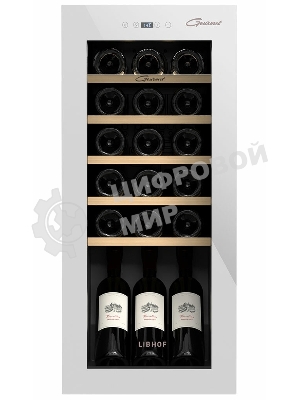 Винный шкаф Libhof GM-18 белый, 53 л, 1 отсек, 18 бут., класс A