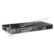 Коммутатор Ruijie Reyee RG-ES228GS-P, 24×1 Гбит/с PoE + 2×1 Гбит/с + 2×1 Гбит/с SFP Uplink, настраиваемый