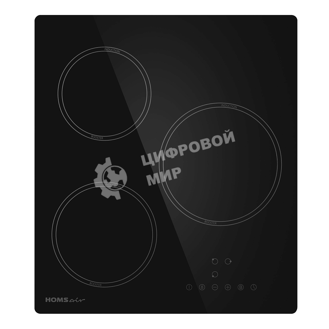Индукционная варочная панель HOMSair HI43ABK независимая, черный