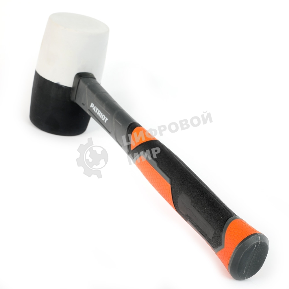 Киянка Patriot RMF-680BW черно-белая, с фиберглассовой рукояткой, 680г