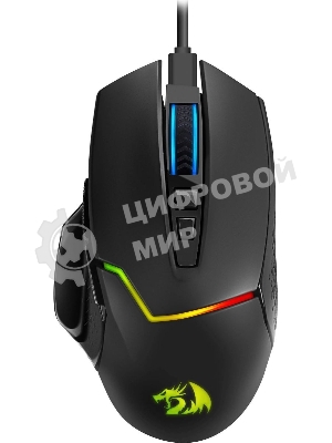 Мышь беспроводная Redragon Mirage Pro черный, 8000 dpi, радиоканал, USB, кнопки - 9
