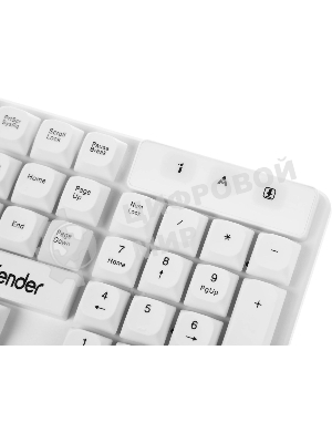 Комплект клавиатура+мышь Defender Milan C-992 беспроводной, USB, 1000 DPI, белый