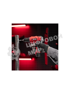 Дрель-шуруповерт аккумуляторная MTX MCDL-12-02P, Аккумуляторная, 12В, 2 АКБ, Кейс