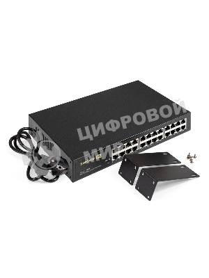 Коммутатор ExeGate EDGS-1024D, 24×1 Гбит/с, неуправляемый