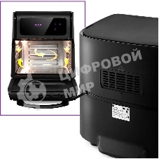 Аэрогриль Kitfort КТ-2236 черный, 1800 Вт, 15 л, сенсор, 8 программ