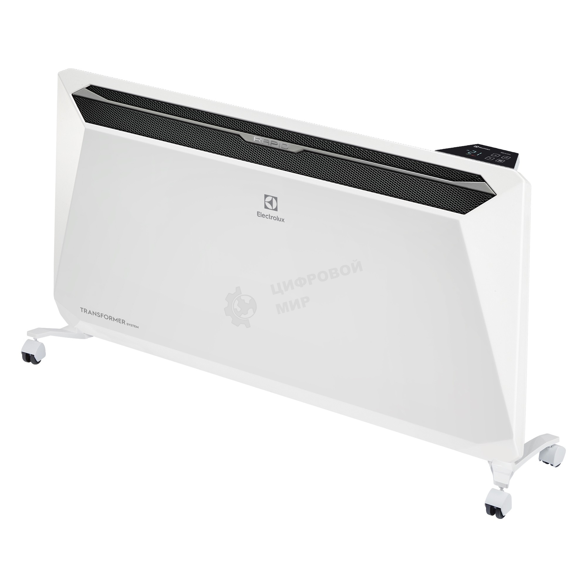 Комплект Electrolux Rapid Transformer с блоком управления и шасси ECH/R-2500 T-TUE4 белый, 2500 Вт, 30 м2, термостат, дисплей