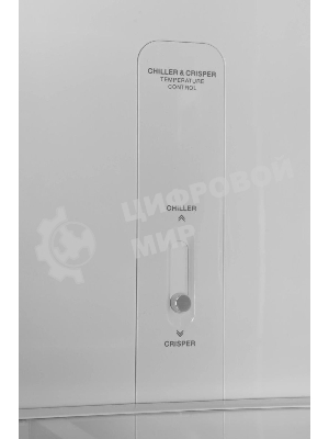 Холодильник Kraft TNC-NF702ICB черное стекло трехкамерный 302/149л морозилка сбоку, No Frost, Side by Side