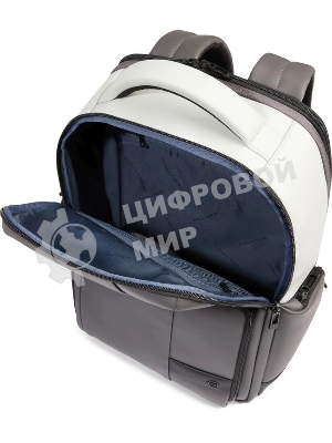 Рюкзак мужской Piquadro Wollem Rubber CA6239W129W/GRN серый/черный полиуретан