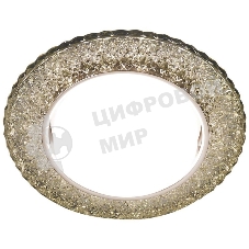 Светильник встраиваемый G298 CL/WW хром/прозрачный GX53+3W(LED WARM)