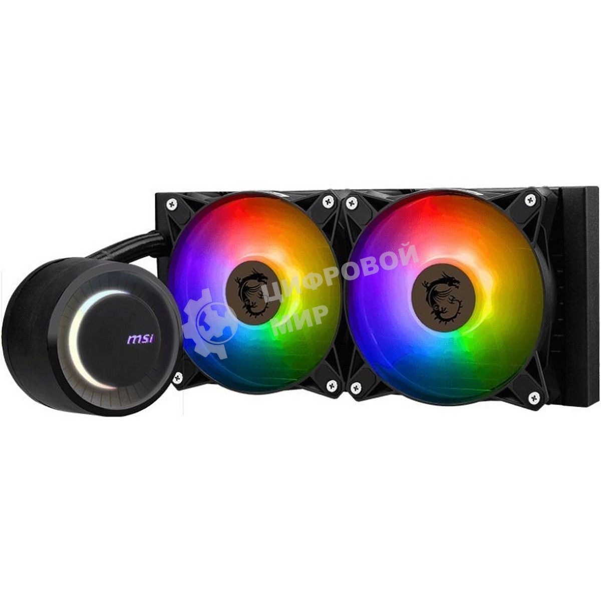 Система жидкостного охлаждения MSI MAG CORELIQUID E240 2x ARGB Fan LGA 1200/1700 AM5/AM4 (306-7ZW5E17-C24)