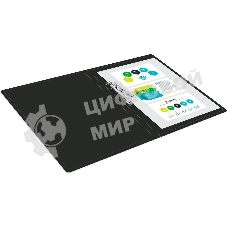 Папка с металлическим зажимом Buro A4, пластик, 0.5мм, черный