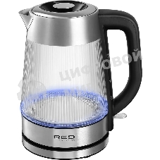 Чайник электрический Red Solution G121 1.8 л, 2200 Вт, черный/серебристый