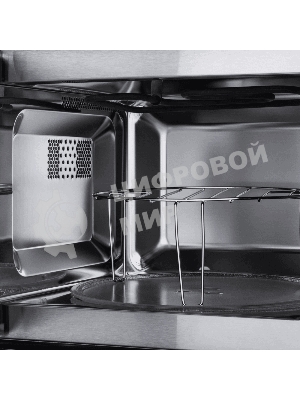 Микроволновая печь встраиваемая Maunfeld MBMO.20.7S нержавеющая сталь, 20 л, 800 Вт, переключатели - поворотный механизм/кнопки