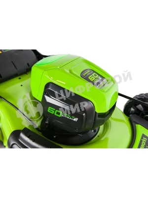 Газонокосилка аккумуляторная GreenWorks GD60LM46HPK4, 60 В, 4 Ач