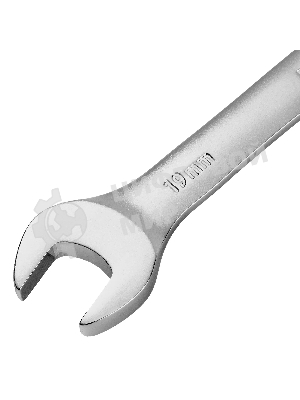 Набор ключей комбинированных трещоточных Denzel 6-19 мм, 8 шт., CrV, матовый хром