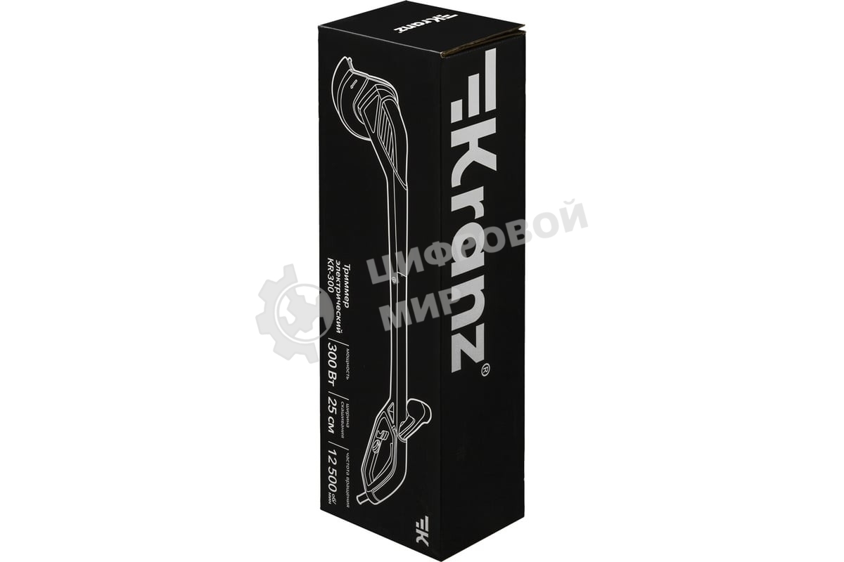 Триммер электрический Kranz KR-300, от сети, 300 Вт