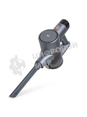 Пылесос вертикальный BQ VCA1004W серый, питание от аккумулятора, 50 Вт, уборка сухая/влажная, пылесборник 0.6 л, работа от АКБ max 35 мин.