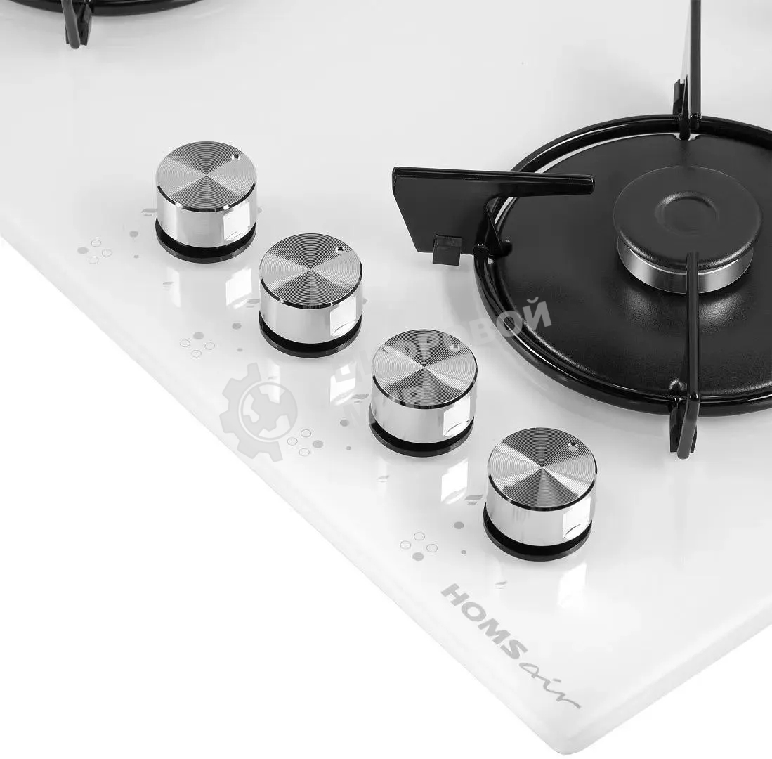 Газовая варочная панель HOMSair HGG641EWH независимая, белый