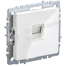Розетка компьютерная IEK BRITE РК11-БрБ RJ45 кат.6 белый