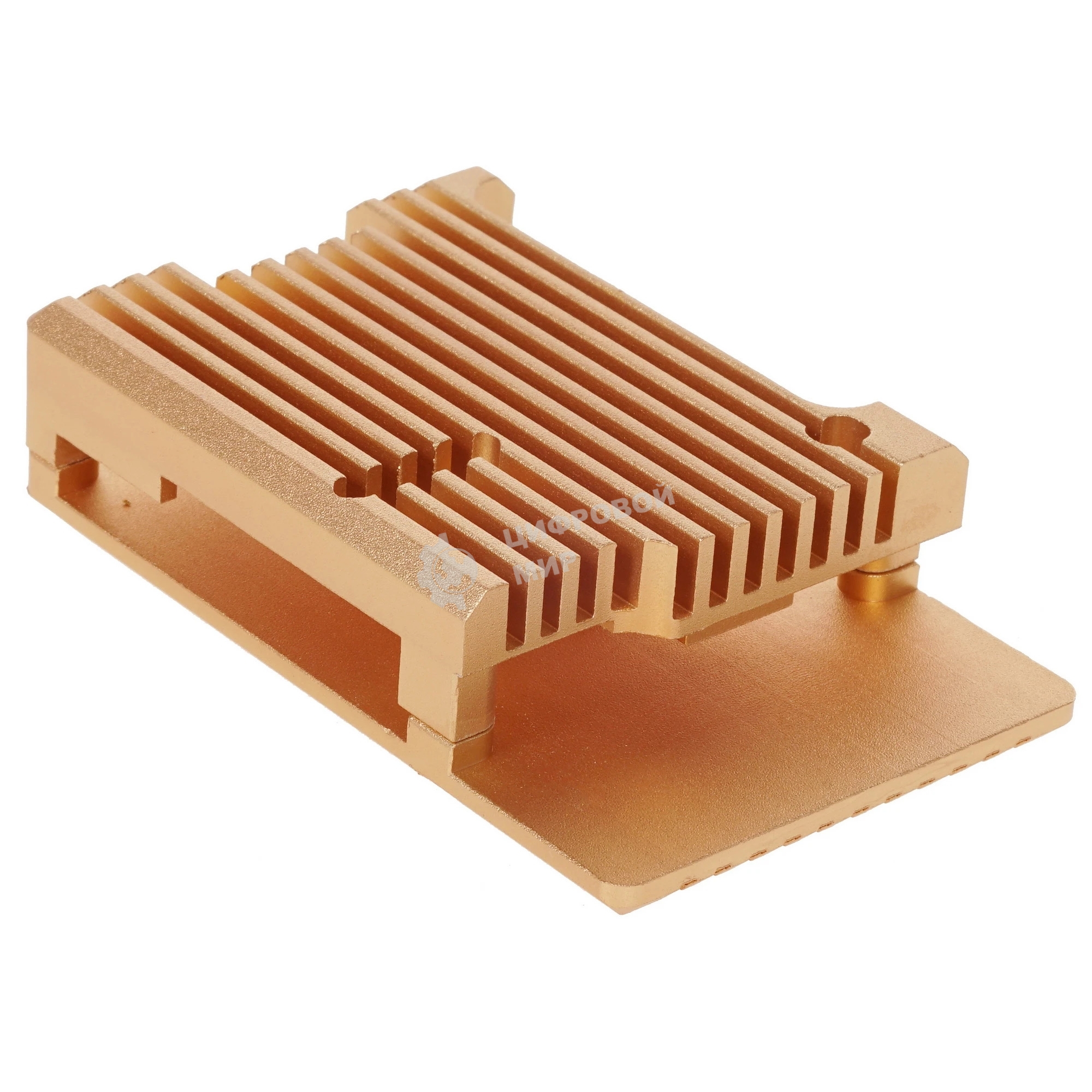 Корпус Qumo Aluminum case without fan, Raspberry Pi 3, gold(RS025)