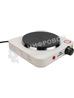 Плита настольная электрическая Добрыня DO-2206W белая, 1конф.1,0кВт,чугун