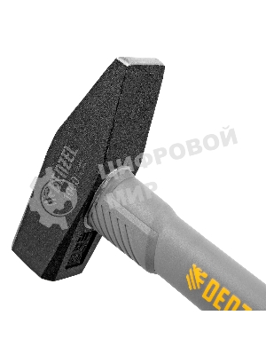 Молоток слесарный Denzel 1000 г, кованый, фибергласовая рукоятка c TPR покрытием