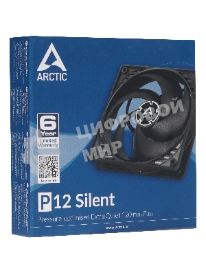 Вентилятор для корпуса Case fan ARCTIC P12 Silent (черный/черный) (ACFAN00130A)