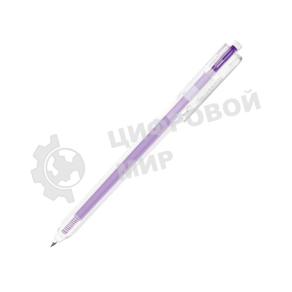 Ручка гелевая Deli Delight EG118-PR прозрачный, фиолетовые чернила, линия 0.5мм