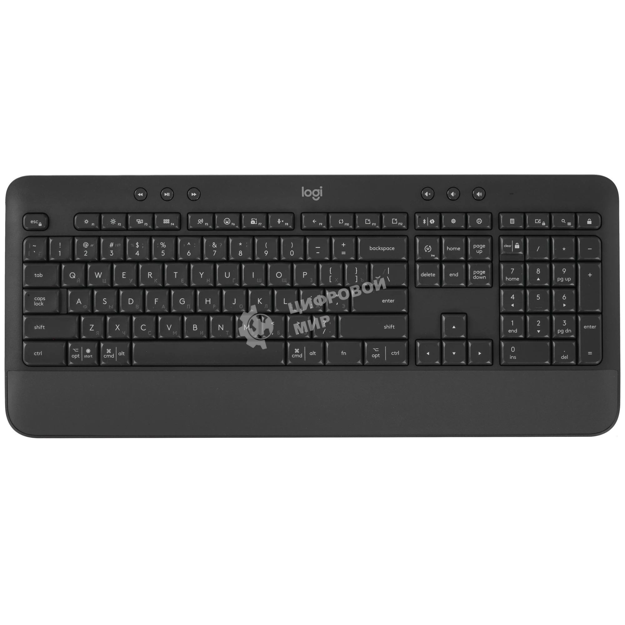Клавиатура Logitech Signature K650 беспроводная, Bluetooth, радиоканал, чёрный