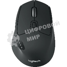 Мышь беспроводная Logitech M720 Triathlon черный, 1000 dpi, радиоканал, Bluetooth, USB, кнопки - 8