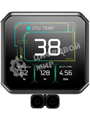 Система водяного охлаждения Deepcool Spartacus 360 ARGB Soc-AM5/AM4/1200/1700/1851 черный 4-pin 32.23dB Al LCD 2073gr Ret (R-SPT360-BKDSMP-G-1)