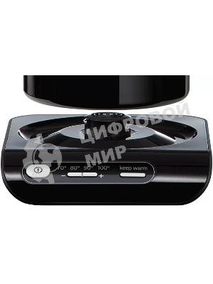 Электрочайник Bosch TWK8613P черный, 1.5 л, 2400 Вт, скрытый нагревательный элемент, поддержание температуры