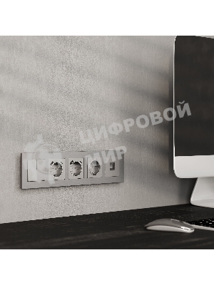 Рамка WERKEL на 5 постов  AluMax (алюминий) W0053506