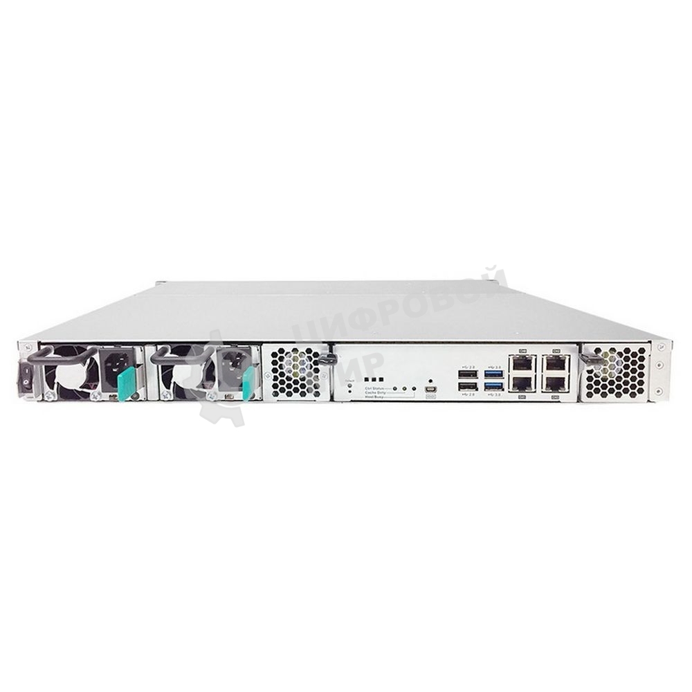 Система хранения данных EonStor GSe Pro 1000 1U/4bay,Single controller 4x1G iSCSI, 2xUSB 3.0, 2x USB 2.0, 1x4Gb, 2x(PSU+FAN Module), 4x drive trays (only supports SATA drives) and 1xRackmount kit (GSe Pro 1004RP-C)