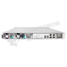 Система хранения данных EonStor GSe Pro 1000 1U/4bay,Single controller 4x1G iSCSI, 2xUSB 3.0, 2x USB 2.0, 1x4Gb, 2x(PSU+FAN Module), 4x drive trays (only supports SATA drives) and 1xRackmount kit (GSe Pro 1004RP-C)