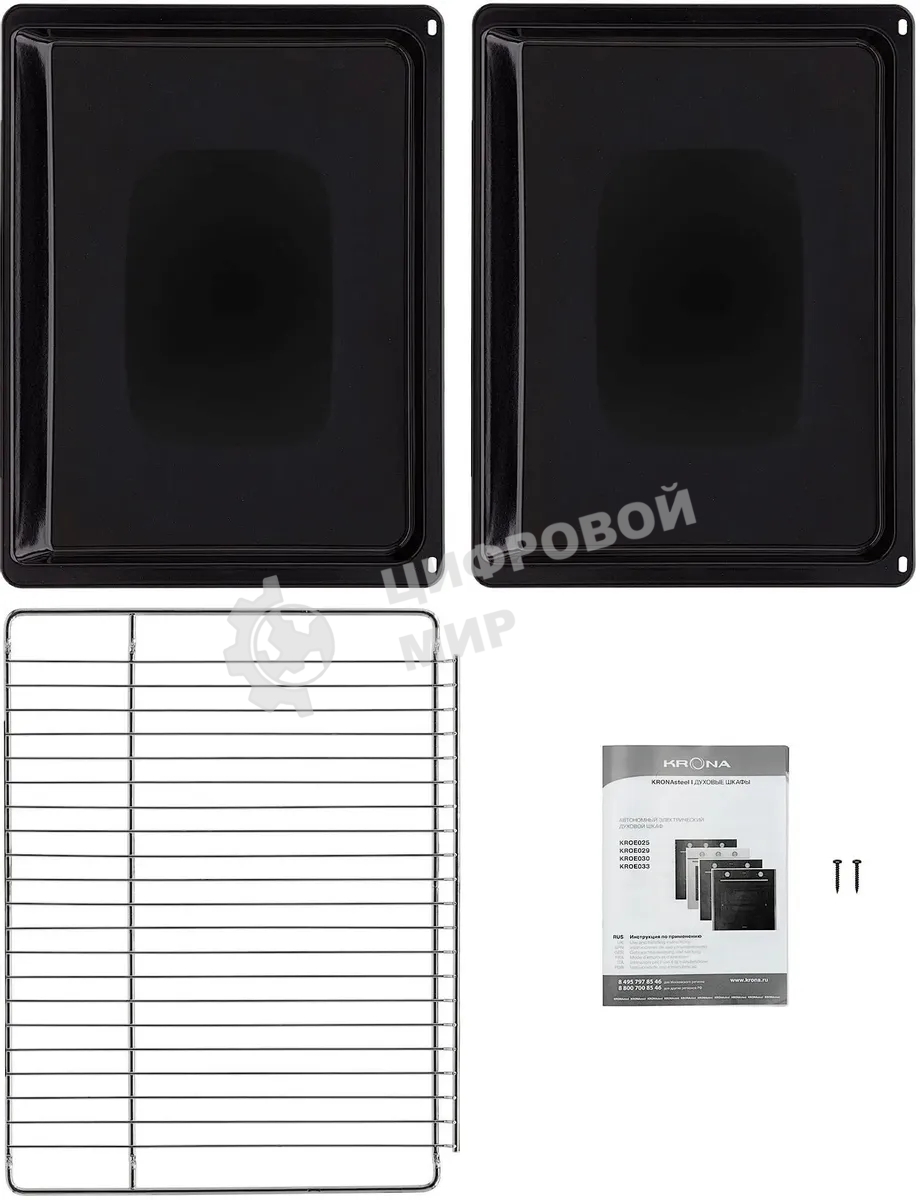 Духовой шкаф электрический встраиваемый Krona BIRNE 60 WH белый