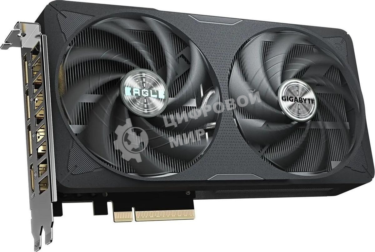 Видеокарта Gigabyte GeForce RTX 5060 Ti Eagle OC, NVIDIA RTX 5060 Ti, 16 ГБ GDDR7, 128 бит, PCI-e 5.0, 1xHDMI, 3xDP, 2617 МГц
