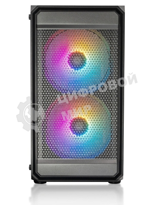 Компьютерный корпус XASTRA A303M 3FRGb Black mATX/Mesh/ tempered glass/2x140мм + 1x120мм FRGb fans/ A303M-2FC14F-1FC12F