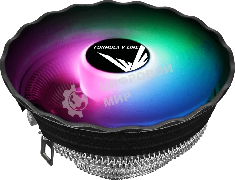 Устройство охлаждения(кулер) Formula AC Air Frost Plus RGb Soc-AM5/AM4/1200/1700/1851 черный 3-pin 24dB Al 110W 360gr Ret (AIR FROST PLUS FRGb 3P)