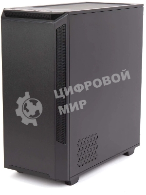 Компьютерный корпус Hiper PB81 черный без БП ATX 3x120мм 2xUSB2.0 2xUSB3.0 audio bott PSU