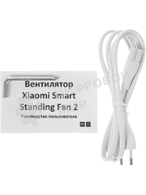 Вентилятор Xiaomi Mi Smart Standing Fan 2 белый, напольный, 15 Вт, 100 скоростей, 35.5 см