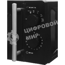 Микроволновая печь WILLZ MOS-1706MB черный, 17 л, 700 Вт, переключатели — поворотный механизм