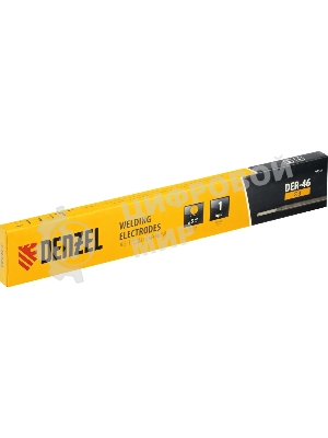 Электроды Denzel DER-46, диам. 3 мм, 1 кг, рутиловое покрытие