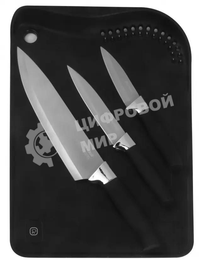 Набор ножей кухонных Rondell RD-1772 компл.: 4 предм. разд.дос. черный блистер