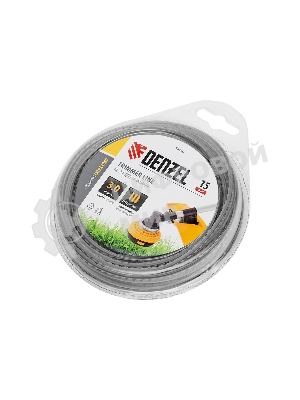 Леска для триммера Denzel двухкомпонентная зубчатый квадрат, 3,0мм х 15м, блистер EXTRA CORD