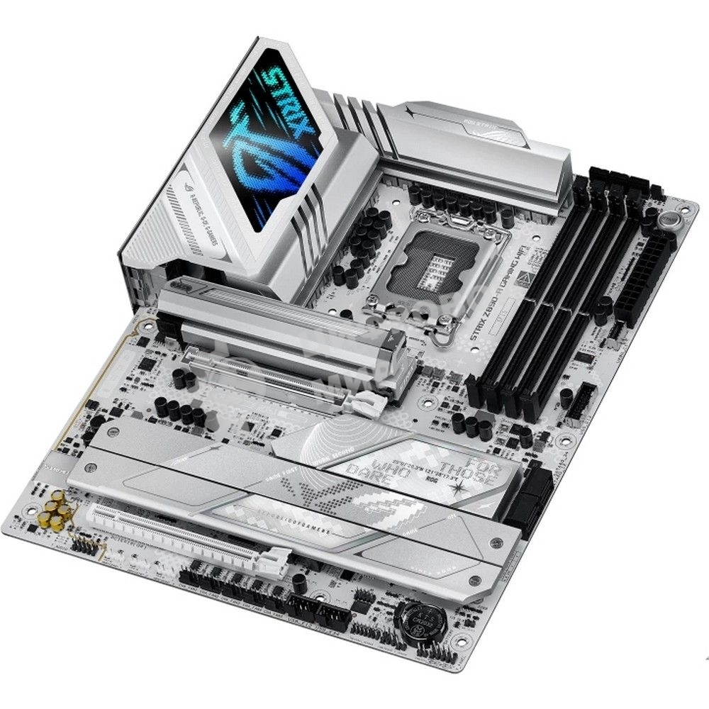 Материнская плата ASUS ROG STRIX Z890-A GAMING WIFI, LGA 1851, Intel Z890, 4xDDR5, 4xSATA, 5xM.2, 1xPCIe 4.0 x16, 1xPCIe 5.0 x16, 1xHDMI, 1xDP, 1x 2.5Gb LAN, 2xUSB-A 3.2 Gen 1, 5xUSB-A 3.2 Gen 2, 1xUSB-C 3.2 Gen 2, 2xThunderbolt 4, 2x3.5 мм, 7.1, ATX