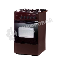 Плита газовая Flama RG 24019 B коричневый, конфорок 4 шт, духовка 50 л, 50 см x 85 см x 60 см