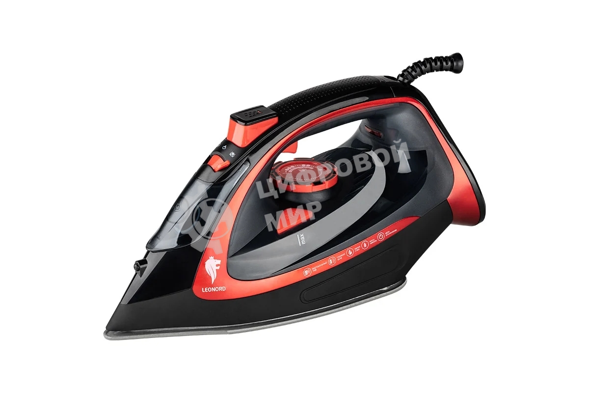 Утюг LEONORD LE-1805 красно-черный