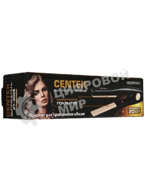 Щипцы для завивки волос Centek CT-2026 черный/золотистый, 12 мм, 200 °C, 1 режим